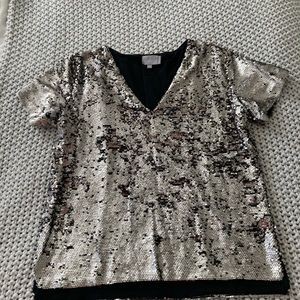 Anthropologie sequin top